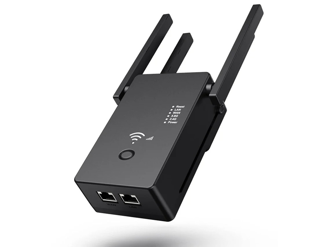 Amplificador de señal WiFi, repetidor de internet inalámbrico de 1200 Mbps, extensor doméstico de banda dual 2.4G y 5G Yizhood