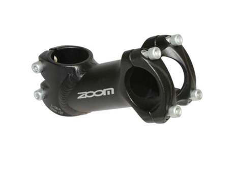 Potencia de bicicleta de montaña con tapa negra P2R Zoom 25° de elevación