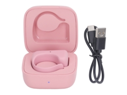 Anillo Rosa Con Control Remoto Bluetooth Y Estuche De Carga Para Teléfono Móvil, Cámara, Selfie Y Page.