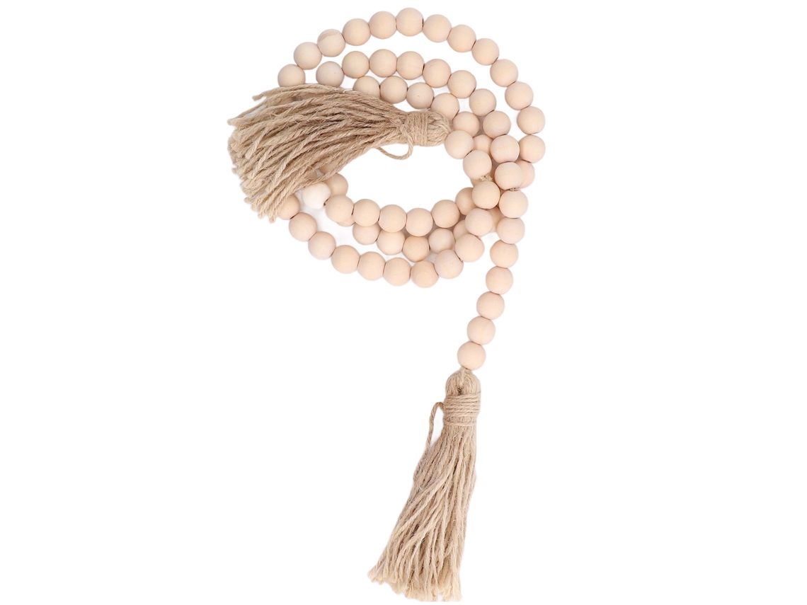 2026-collares De Perlas De Madera Artesanales Con Buena Mano De Obra Estilo Bohemio Para Oración Y Decoración Hogar