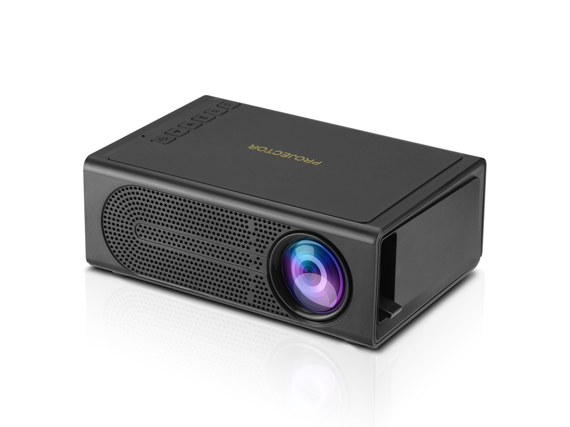 Proyector Led Portátil M200, Para Móvil, Cine En Casa Y Teléfono Con Cable, 1080p - Negro (enchufe Ue)