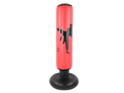 Saco De Boxeo Vertical Inflable De 1,6 M Para Adultos Y Niños, Tipo Vaso, Rojo, Con Material De Pvc Grueso.