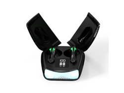 Auriculares inalámbricos Bluetooth 5.3 para juegos al aire libre, baja latencia, color negro