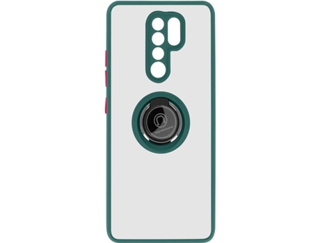 Carcasa y Soporte Xiaomi Redmi 9 AVIZAR Función de Soporte de Anillo de Metal Verde
