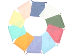 Juego de 10 bolsas grandes impermeables con cordón, bolsas de viaje de plástico, bolsas de almacenamiento con cordón Gokoco