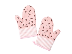 NEVEANCE Guantes y Posavasos de Horno, Resistentes a 500 F, Antideslizantes para Barbacoa, Parrilla, Hornear