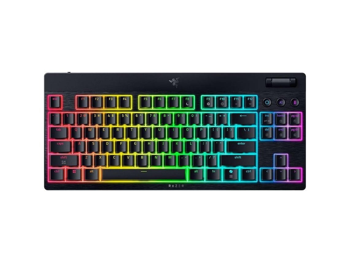 Teclado RAZER BlackWidow V4 Low-Profile Tenkeyless HyperSpeed (Mecânico - Inglês - Orange Switch) 