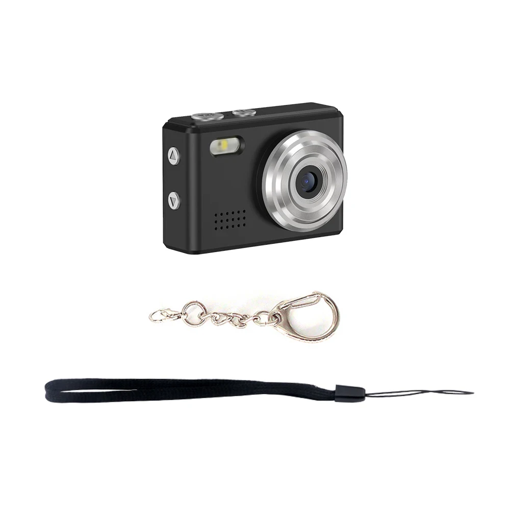 Mini Câmera Digital de 0,96 Polegadas 1080p com Alto falante, Ideal para Crianças. MDUG (preta 32 Gb)
