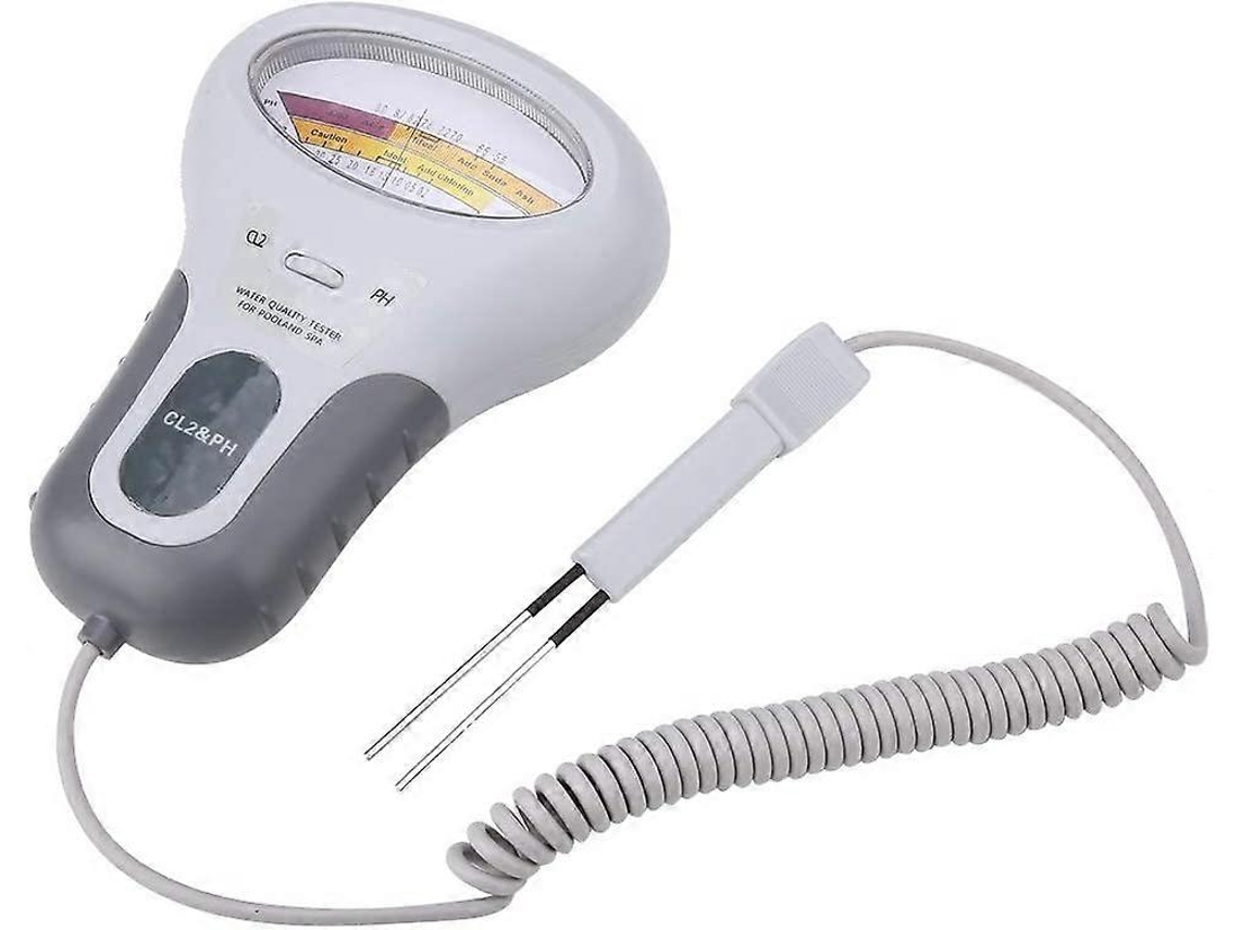 Probador De Ph Y Cloro Digital Portátil, Analizador De Calidad Del Agua De Piscina Con Pantalla Lcd De Alta Precisión