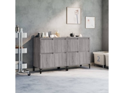 Lovely Home Aparador 2 Pzs 60X35X70 Cm Derivados Madera Gris Sonoma
