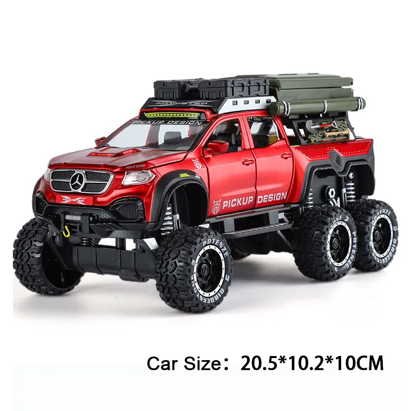 (Clase X Rojo) Escala 1:28 - Vehículo recreativo/de camping en miniatura, regalo para niños