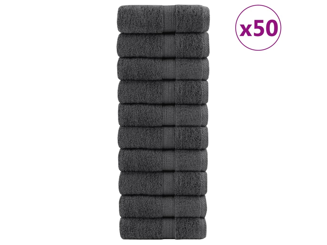Toalla Lovely Home Invitados Solund Uds Negro (30x50cm)