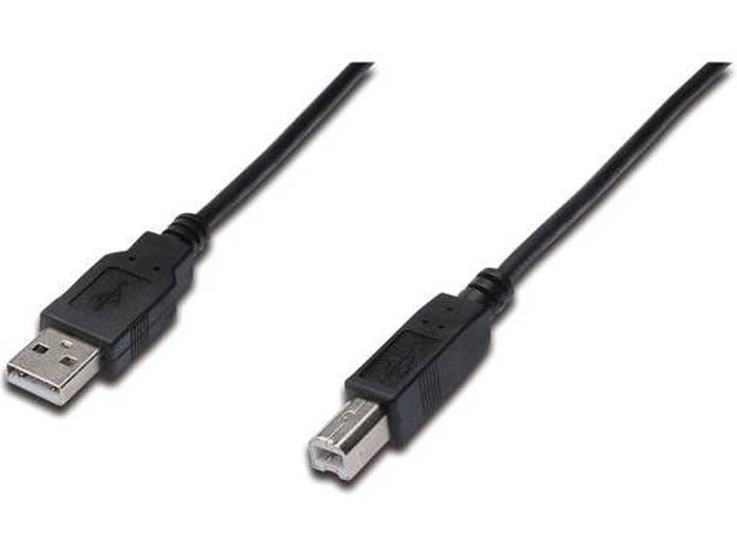 Cable USB DIGITUS USB A/USB B 3 m Macho/Macho Negro