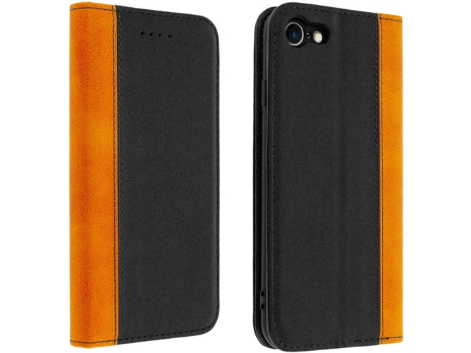 Funda iPhone 7, 8 AVIZAR Wallet Negro