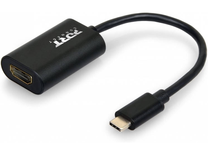 Adaptador HDMI Port Designs 900124 USB Type-C HDMI Negro