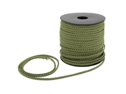 Cuerda De Paracord Para Camping, 7 Núcleos, 50 M, 4 Mm De Grosor, Verde Y Negro, Para Camping Y Tejidos.