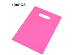 100 Bolsas De Plástico Ecológicas Multicolores Personalizables Con Asas Para Compras Y Regalos.