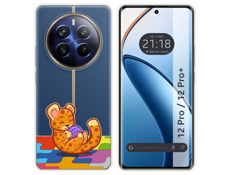 Funda Diseño Leopardo para Realme 12 Pro 5G / 12 Pro Plus 5G TUMUNDOSMARTPHONE Silicona Multicolor