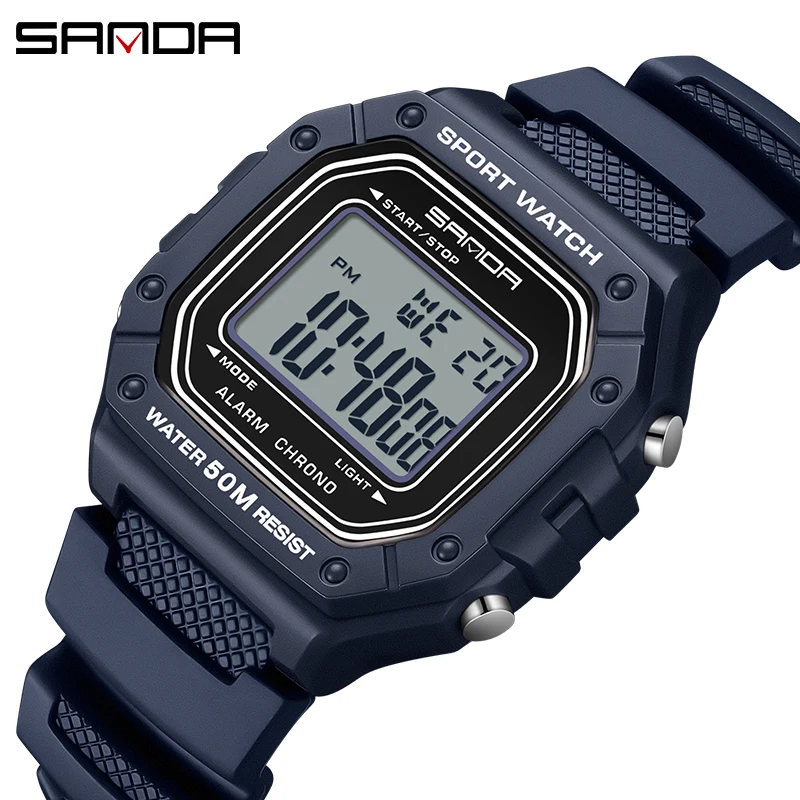 Reloj De Hombre Elegante (azul), Estilo Militar, Resistente Al Agua, Deportivo, Con Esfera Grande.