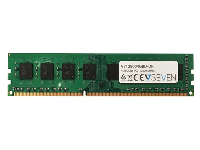 Memoria RAM DDR3 V7 V7128004GBD-DR (1 x 4 GB - 1600 MHz - Verde)