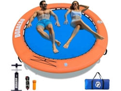Hamaca inflable para agua, muelle redondo para natación, anillo de natación para lagos y piscinas Duraero