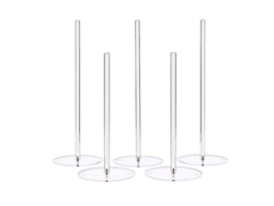 5 piezas soporte de donut acrílico ALLINLESS