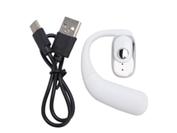 Auriculares Inalámbricos Con Gancho Para La Oreja, Cancelación De Ruido, Para Conducir, Negocios, F32 Blanco
