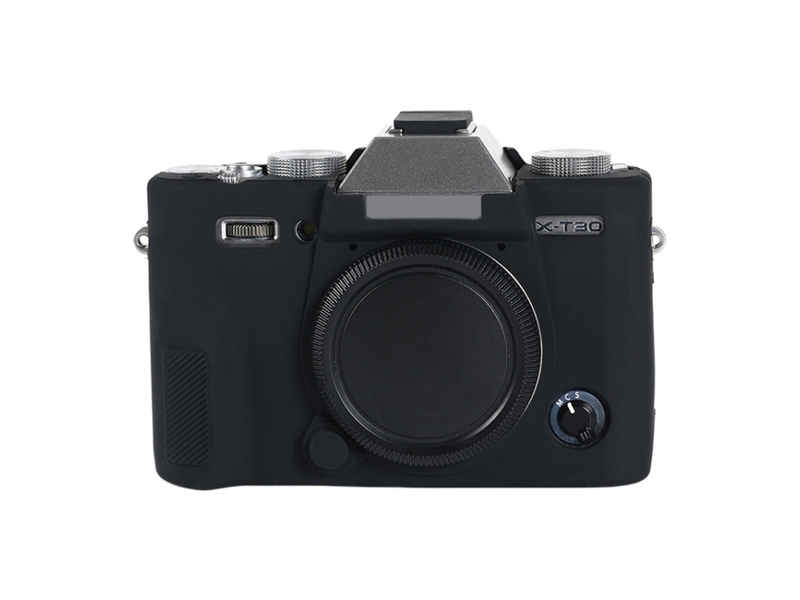 Funda protectora de silicona suave para Fujifilm X T30 II negra Zruxe