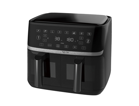 Freidora de Aire DUO, 2 X 5.5L, Panel Táctil, 8 Programaciones, 3400W KLACK