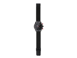 Reloj Analógico De Cuarzo Para Hombre Curren, Brazalete De Acero, Caja Negra, Esfera Negra.