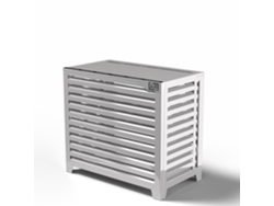 Cubierta Para Bomba De Calor - Big Blade - Blanco - De Pie Talla Xl (l 115cm - H 103cm - D 66cm) - Box Air Klima