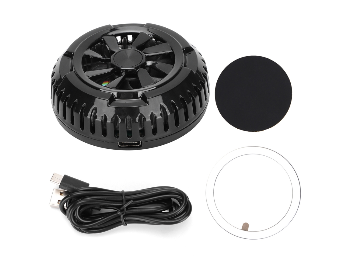 Enfriador De Teléfono Radiador De Semiconductor Magnético Ventilador De Refrigeración Recargable X6 Negro