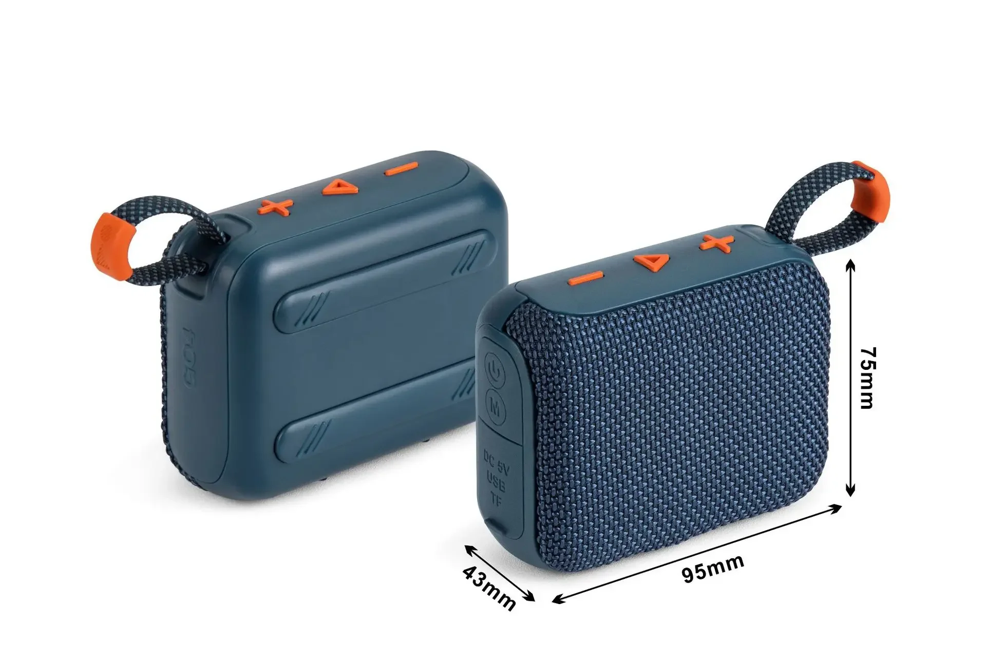 Mini Altavoz Inalámbrico Bluetooth Para Exteriores (azul Oscuro), Portátil E Impermeable, Con Subwoofer