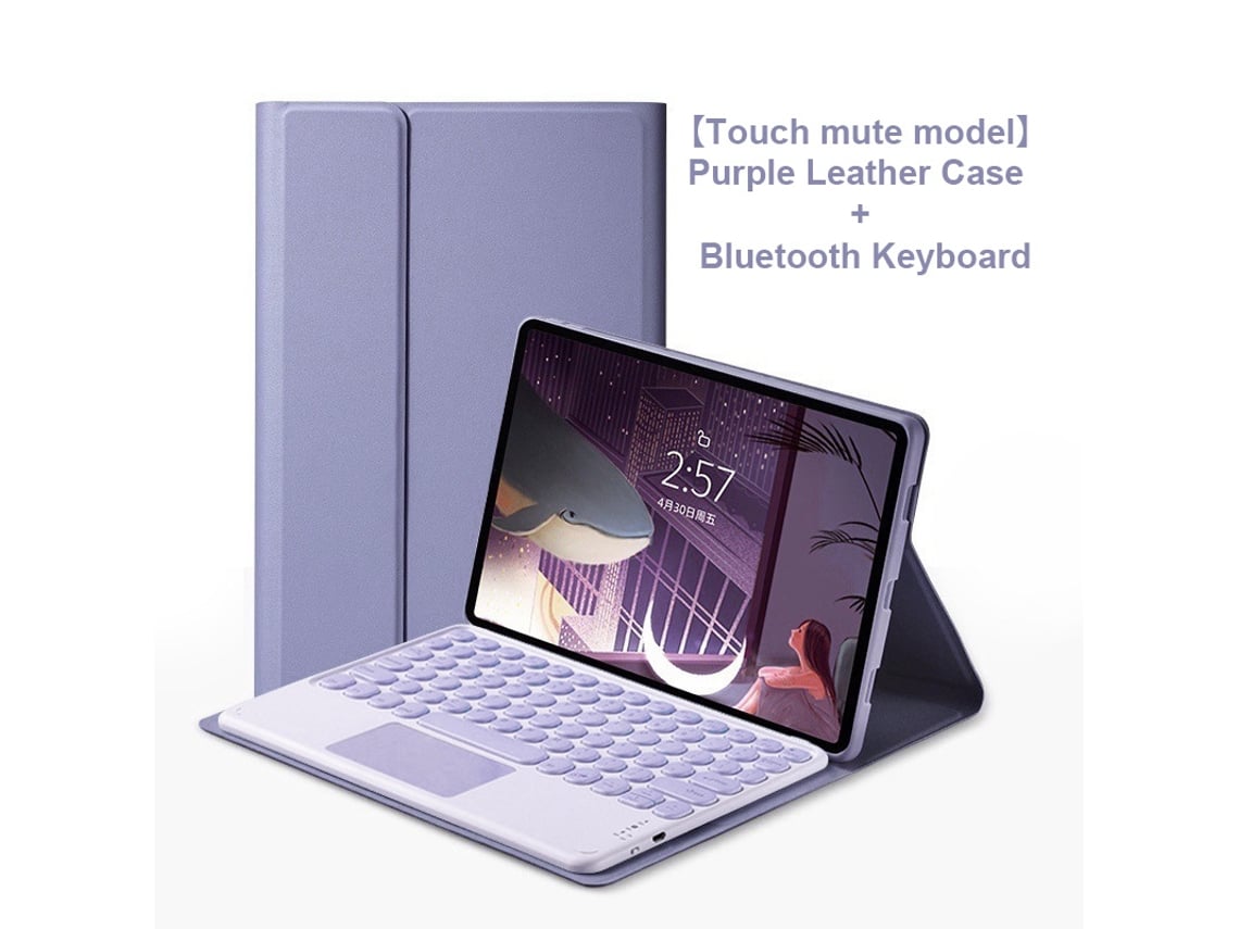 Funda con teclado para Lenovo Tab P11 Pro Gen 2 de 11,2 pulgadas (2022), con teclado táctil (morado oscuro) Cuich