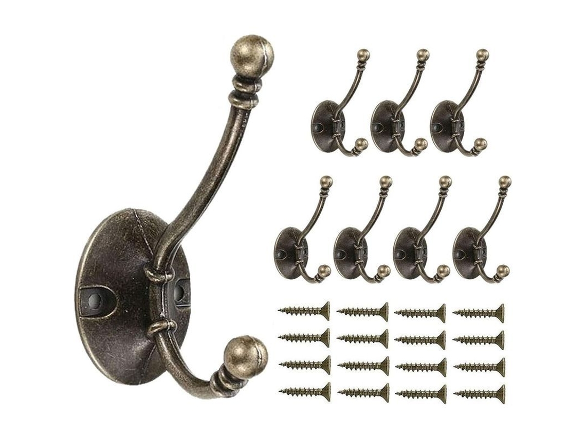 Ganchos para cortina de ducha, 12 piezas, metal, antioxidante