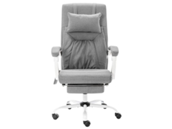 Silla De Oficina | Silla De Trabajo | Silla De Escritorio De Masaje De Tela Gris Wsd538493