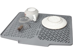 Alfombrilla Escurridora De Platos Juego Cocina Antideslizante Con Borde Escurridor Protector Encimera Antisalpicaduras
