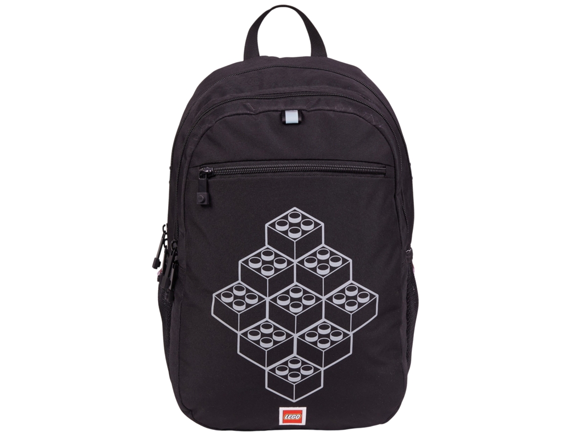Mochila extensible Bricks 20222 2511, para niño, mochilas Lego (negra, talla única UE)