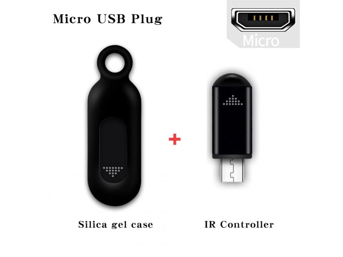 Controle remoto semi-fio para dispositivos como TVs Xiaomi, Samsung, ar-condicionado, etc., controlador inteligente USB-C infravermelho.