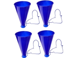 Juego De 4 Megáfonos De Plástico Azul, Instrumentos De Sonido Potentes Para Eventos Deportivos Y Fiestas.