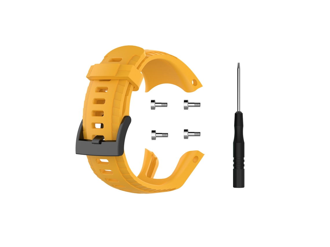 Correa de silicona para Suunto 5 con destornillador amarillo