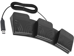 Conjunto De 3 Teclados Usb Programables Con Pedales Para Juegos De Fábrica Con Interruptores De Pie.