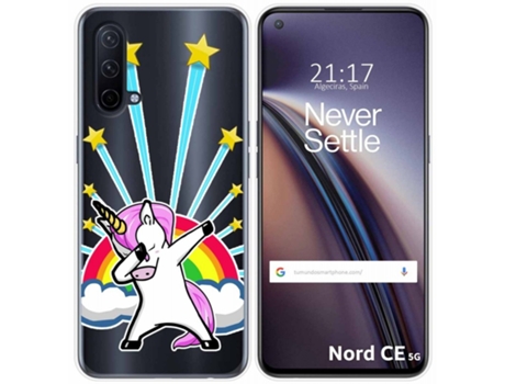 Carcasa OnePlus Nord CE 5G TUMUNDOSMARTPHONE Dibujos Transparente Multicolor