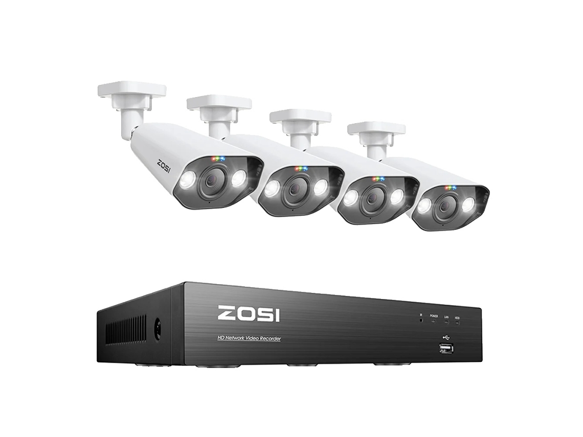 Sistema de CCTV, resolución de 8 MP, kit NVR PoE, 2T, NVR de 8 canales, 5 MP, 4 cámaras OEM