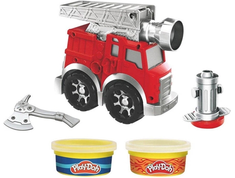 Blocs de Construcción PLAY-DOH Set De Camión De Bomberos Wheels (Edad Mínima: 3 Años - 6,7 x 27,9 x 21,6 cm)