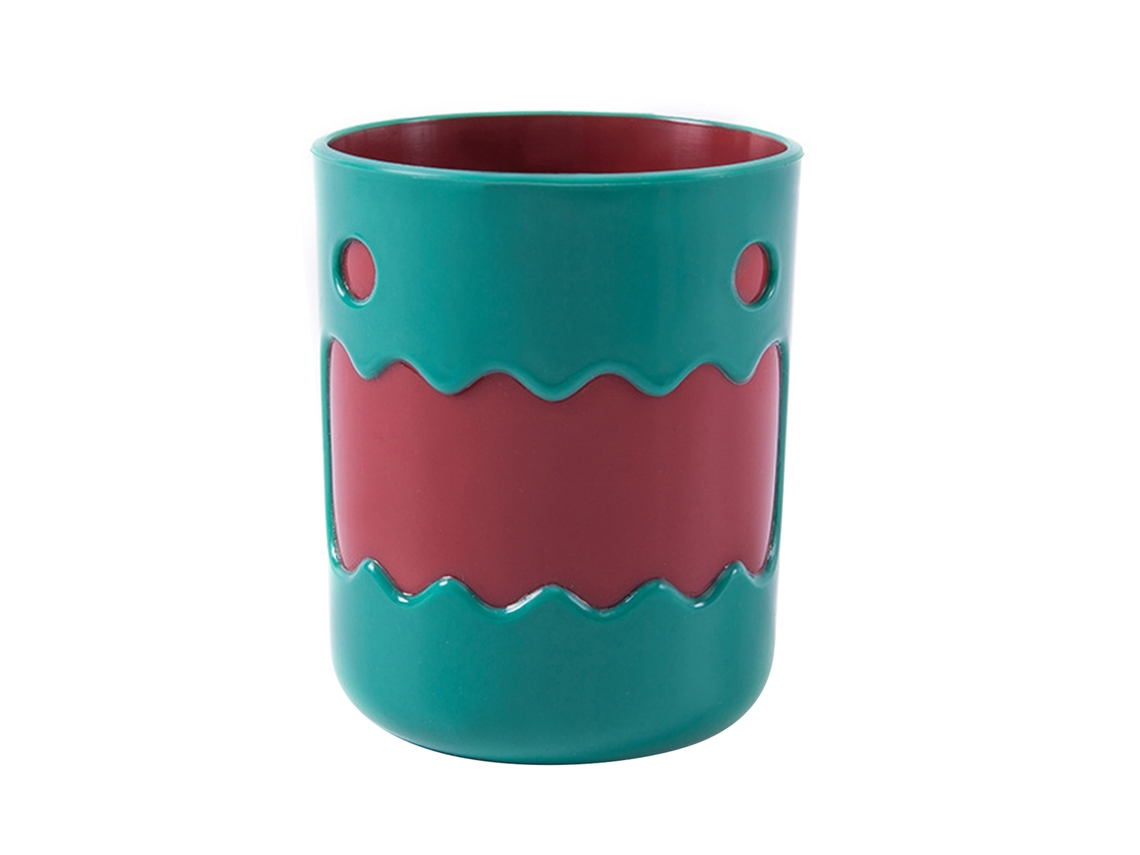 Vaso multifuncional para cepillo de dientes infantil Worten verde para baño