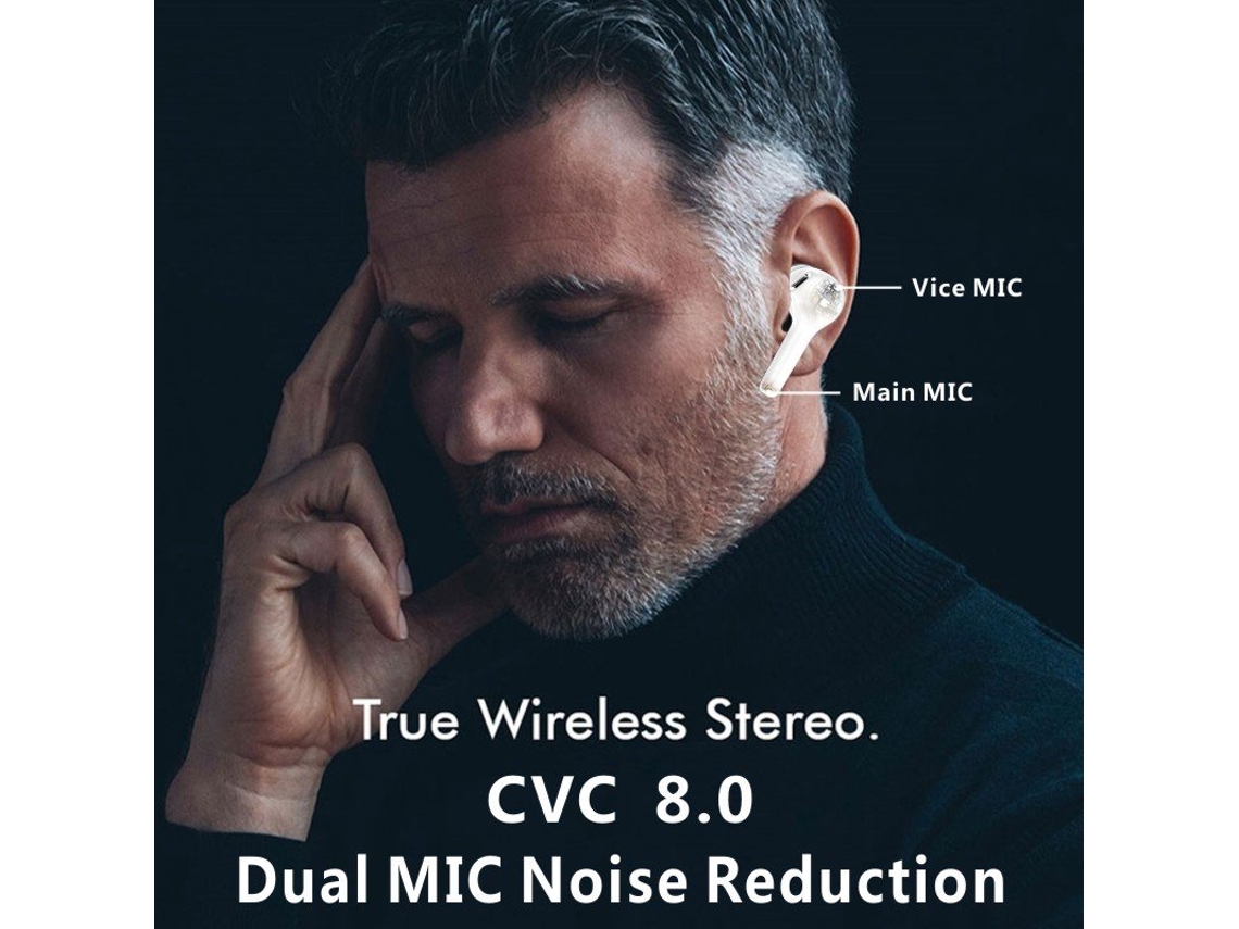 Auriculares Bluetooth True Wireless Hifi Stereo Luetooth Altavoz Llamada de alta definición Compatible con Xiaomi T3 Negro