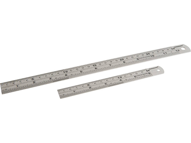 Conjunto de Regla SILVERLINE 406797 - 2 piezas