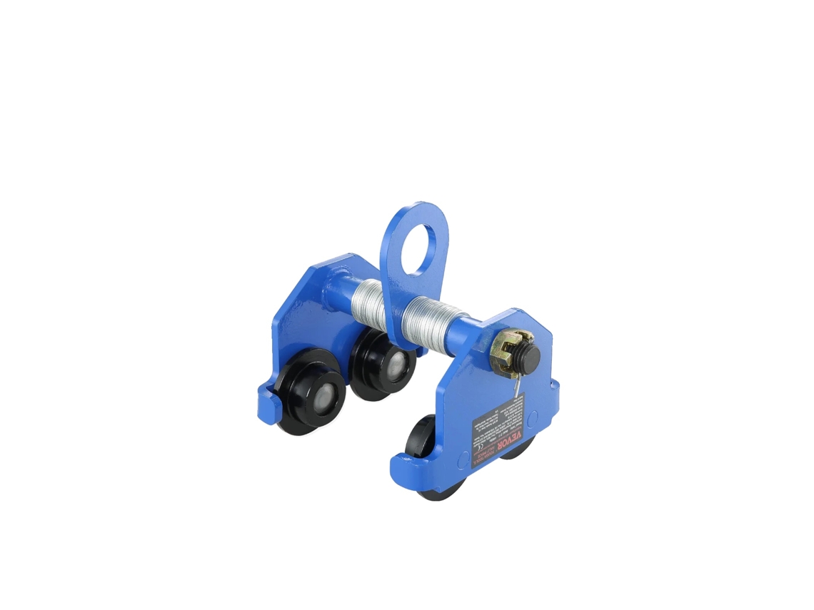 Carro de viga manual, ancho ajustable, alta capacidad de carga, 2t