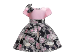 2026-vestido De Fiesta Para Niñas Con Lazo Y Flores Para Certamen, Dama De Honor, Boda Y Baile